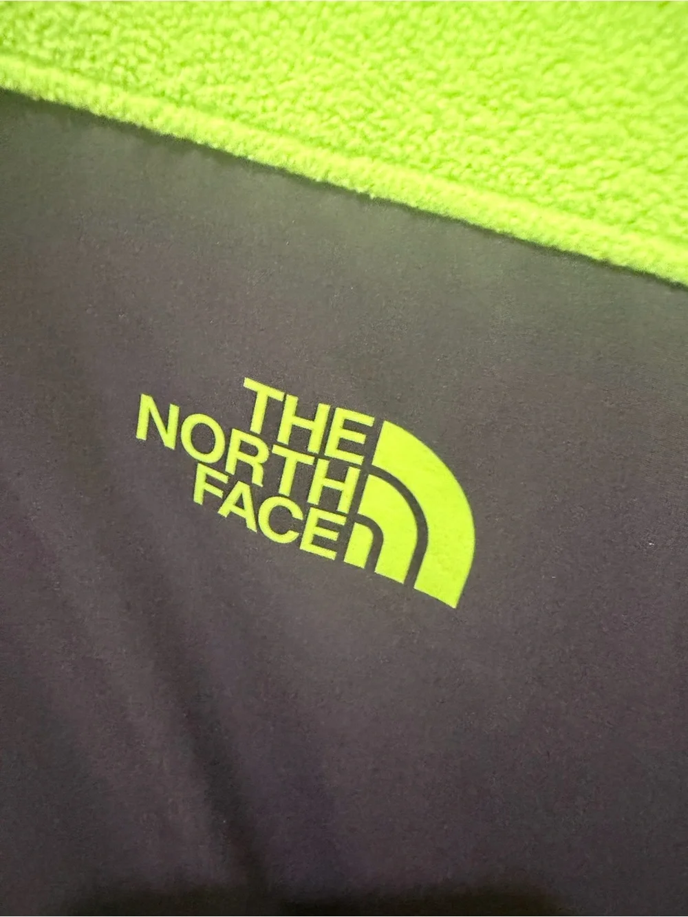 The North Face bright neon